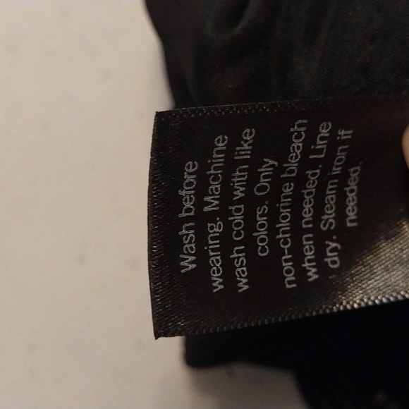 Vera Wang Women’s Pants Black Stretch Pattern Elastic Waist Career Office Sz XL - Picture 10 of 10